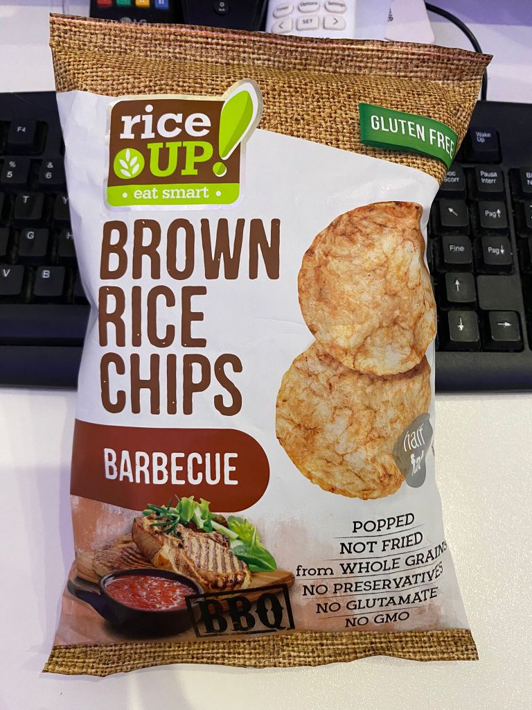 brown rice chips
gluten free
barbecue
healthy snack